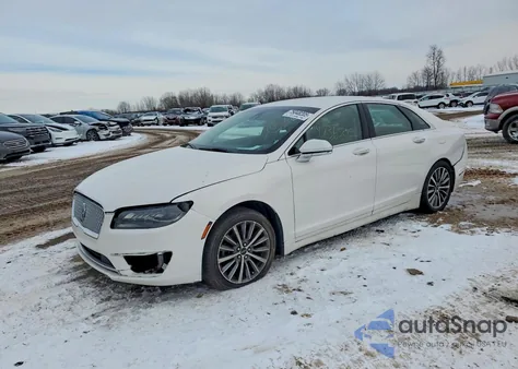 2017 Lincoln Mkz Select z USA, uszkodzony, nr VIN 3LN6L5D97HR655285